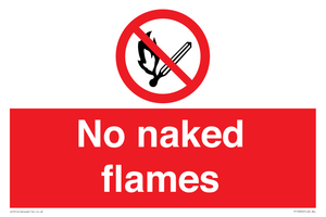 No naked flames